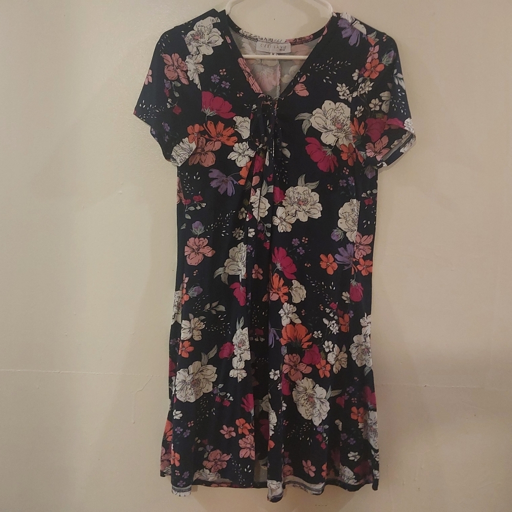 C'EST LA VIE Floral Dress